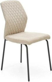 Scaun K461, bej/negru, stofa clasica, 46x56x92 cm