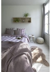 Lenjerie de pat maro deschis din bumbac pentru pat de o persoană 140x200 cm Emma - Tiseco Home Studio