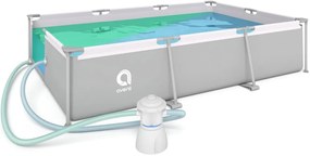 Bazin de grădină cu filtrare 300 x 207 x 65 cm
