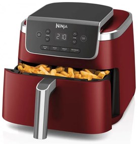 Friteuza cu aer cald Ninja AF140EUCM PRO, 1750W, 4.7 L, 40-240°C, 4 programe, Timer, AirCrisp, Acoperire antiaderenta, Bordeaux