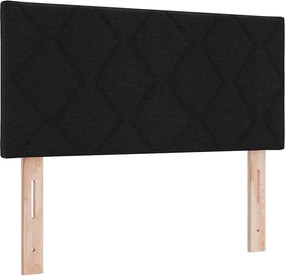 vidaXL Tăblie cap Negru 100 cm țesătură