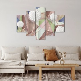 Tablou - 3D abstract culori pastel (150x105 cm)
