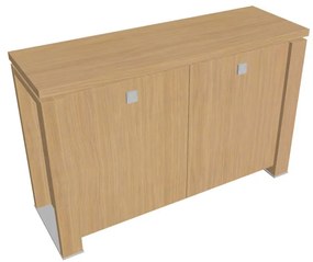 Dulap mic Verno+ 140 x 46 x 90 cm, stejar deschis