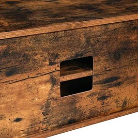 COTVI1 - Comoda TV 110 cm, living, dormitor, stil industrial - Maro