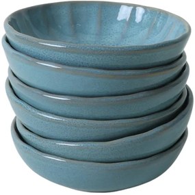 Set de 6 boluri din ceramică Laguna 12 cm, turcoaz