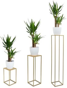 Suport pentru flori 130x24 cm, culoare aurie