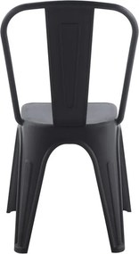 Scaun de exterior design industrial Loft negru