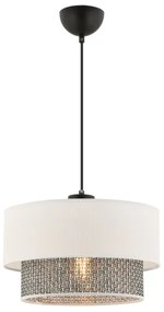 Pendul cu cablu ECHO 1xE27/60W/230V crem/gri