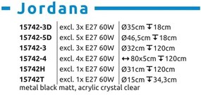 Lustra aplicata moderna JORDANA 3L