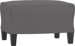 vidaXL Taburet, gri, 60x50x41 cm, piele ecologică