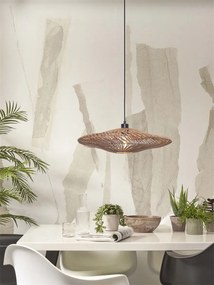 Lustra/Pendul eco din ratan Zanzibar flat 55cm L, nat