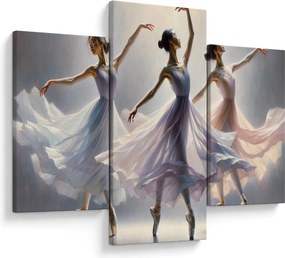 Tablou - Trei balerine (90x60 cm)