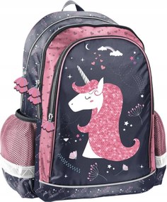 Set ghiozdan din 5 piese pentru fete - Unicorn