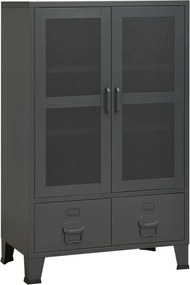 vidaXL Dulap industrial de depozitare, antracit, 70x40x115 cm, metal