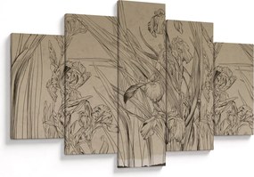 Tablou - Contururile plantelor (150x105 cm)