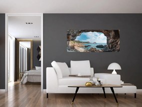 Tablou - Peșteră lângă mare (120x50 cm)