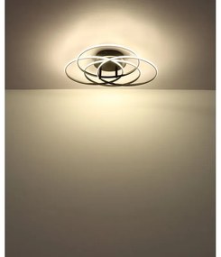 Plafoniera LED rotativa orientabila metal negru KOMBOS