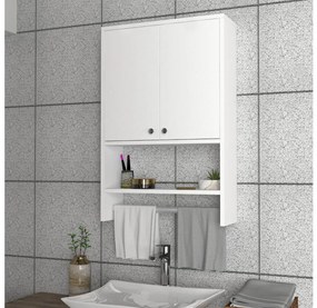 Dulap de perete pentru baie VIRA 90x59 cm alb
