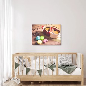 Tablou cu cafea și macarooni (70x50 cm)