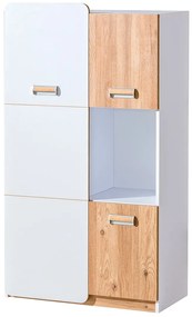 Dulap Lavendon L5 (Stejar nash + alb lucios). 1042035