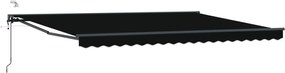vidaXL Cort electric retractabil Negru 4 × 3 m