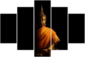 Tablou - Statuia lui Buddha de aur (150x105 cm)