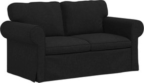 vidaXL Canapea Negru 155 x 82 x 80 cm țesătură