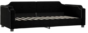 354217 vidaXL Cadru de pat, negru, 90x190 cm, material textil
