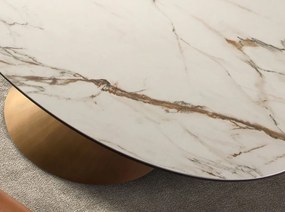 Masa ovala design LUX Marble 110x240cm