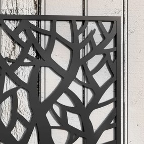 Outsunny Jardinieră cu spalier, ghiveci pentru plante cățărătoare, legume, flori din metal 61 x 23 x 113 cm negru | Aosom Romania