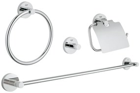 Grohe Essentials set de accesorii 4 în 1 StarLight Chrome 40776001