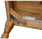 Masa pliabila, L90(180) 90 H80 cm, culoare natur, Lemn masiv