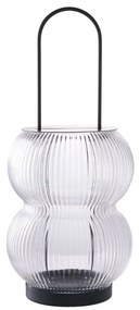 Lanternă decorativă Lucena, metal/glass, negru