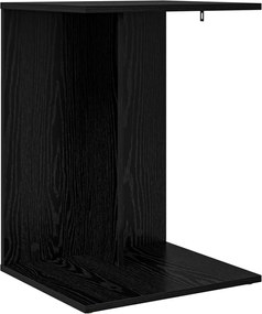 vidaXL Masă laterală Stejar Negru 45 x 40 x 62,5 cm Lemn compozit