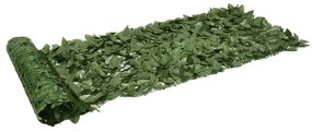 Paravan de balcon, frunze verde inchis, 600x75 cm Morkegronn, 600 x 75 cm