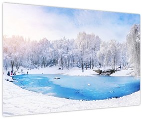 Tablou - Lac de gheață (90x60 cm)