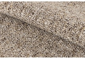 Fotoliu bej cu tapițerie din țesătură bouclé Elmont – Actona