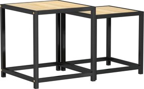 vidaXL Mese de ceai, 2 buc., stejar sonoma, MDF