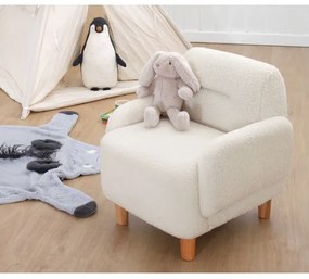 Fotoliu pentru copii LORY, alb