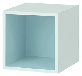 Boxie dulap de perete deschis 40x40x37 cm albastru