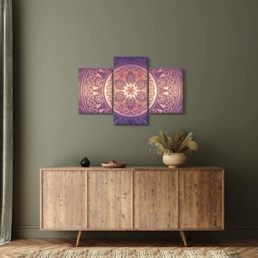Tablou - Mandala pe gradient violet (90x60 cm)