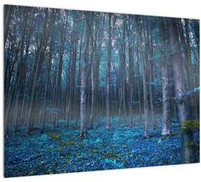 Tablou pe sticlă - Pădurea magică (70x50 cm)