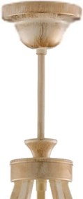 Brilagi - Lustru pe tijă SAPHIRE 5xE27/15W/230V diam. 66 cm crem/auriu/patină