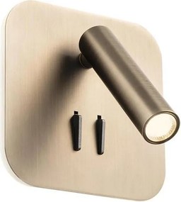 Redo QUDA 01-4473 - Aplica de perete LED/6W/230V + LED/3W, CRI 90, finisaj bronz