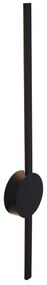 Lampă de perete modernă neagră 60cm incl. LED - Clockwise