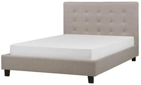 Pat matrimonial 140 cm ROLLA (cu somieră) (gri deschis). 1007494