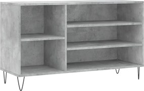 vidaXL Pantofar, gri beton, 102x36x60 cm, lemn prelucrat