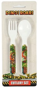 Dinozaur Roar set de tacâmuri din plastic - 2 piese
