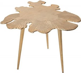 Masuta cu aspect deosebit Leaf 57cm, auriu