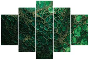 Tablou - Imagine microscopică verde (150x105 cm)